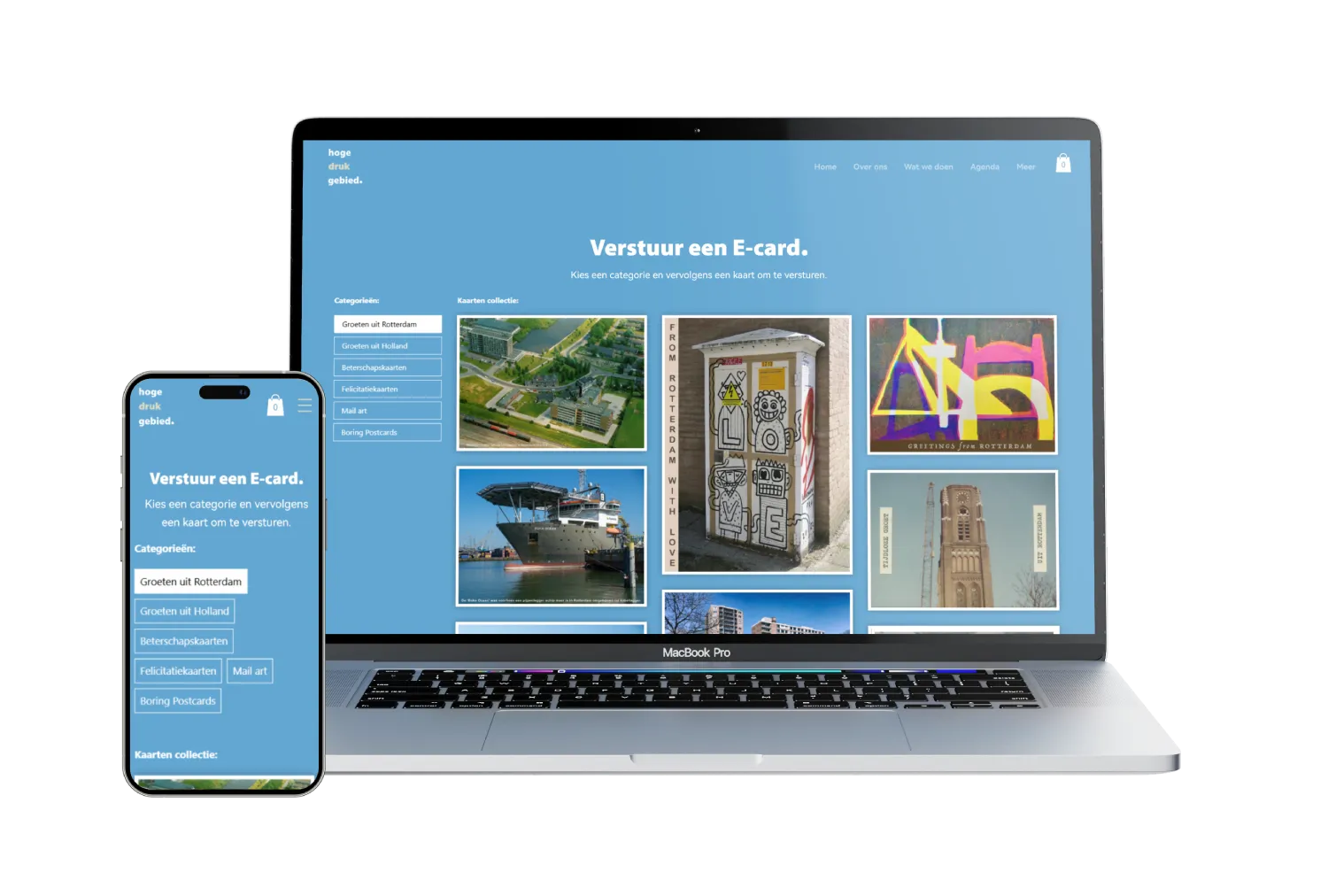 E-cards tool hogeDRUKgebied mockup